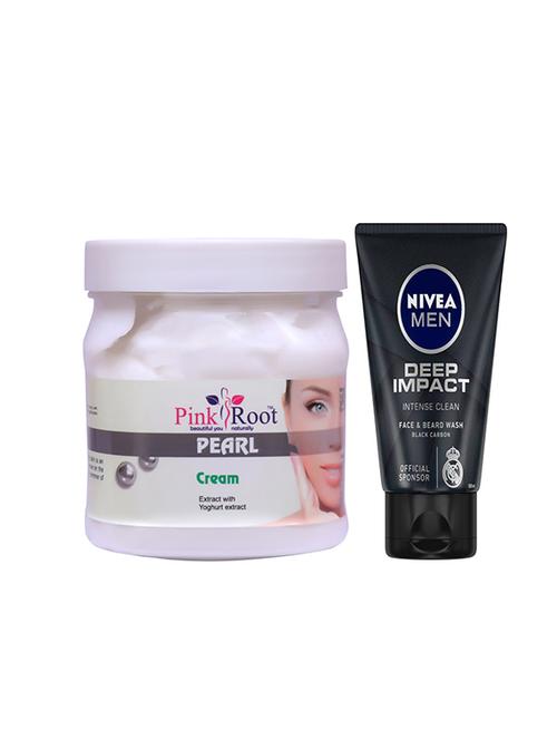 pink root pearl cream with nivea deep impact face and beard wash - 17387579 - Very Small Image - 1