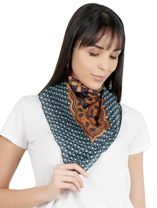 blue cotton scarf - 17388473 - Very Small Image - 1
