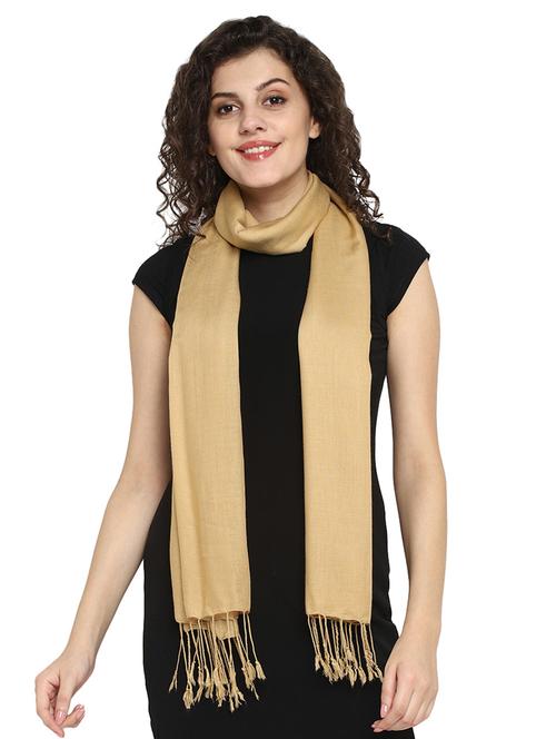 beige viscose stole - 17388512 - Very Small Image - 1