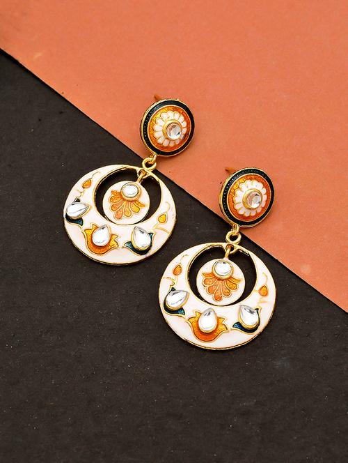 gold brass chandballi earring - 17388537 - Very Small Image - 1