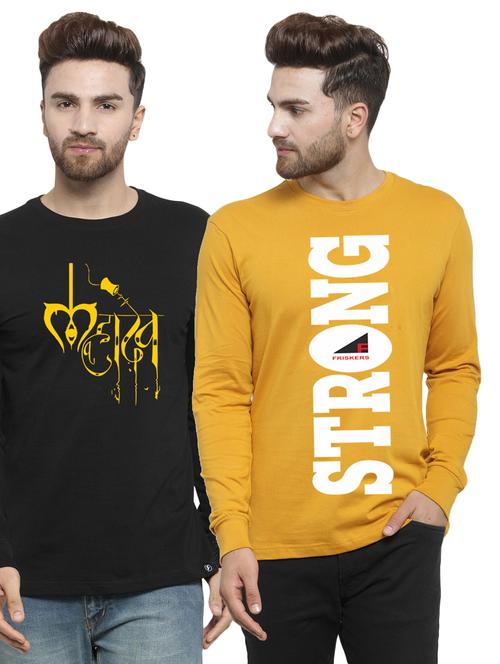 set of 2 chest-printed t-shirt - 17389529 - Very Small Image - 1