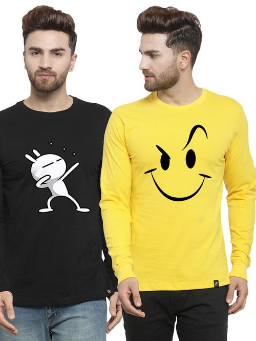 set of 2 chest-printed t-shirt - 17389547 - Very Small Image - 1