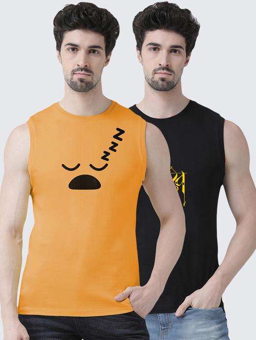 multi colored printed t-shirts combo - 17389638 - Very Small Image - 1