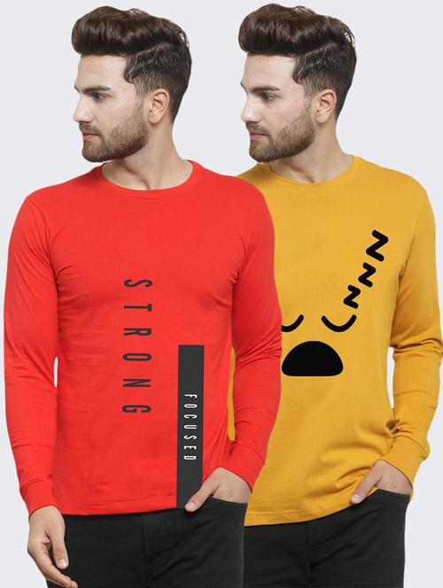 multi colored printed t-shirts combo - 17389733 - Very Small Image - 1