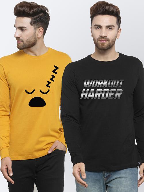 set of 2 chest-printed t-shirt - 17389739 - Very Small Image - 1