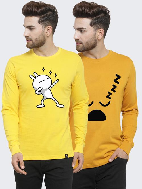 multi colored printed t-shirts combo - 17389750 - Very Small Image - 1