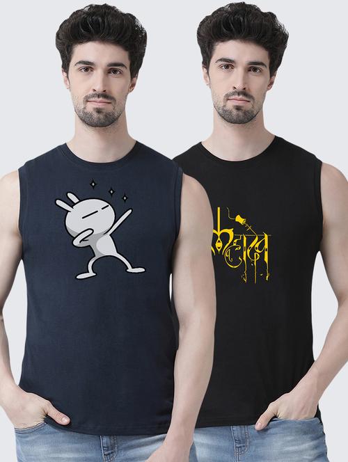 multi colored printed t-shirts combo  - 17389853 - Very Small Image - 1