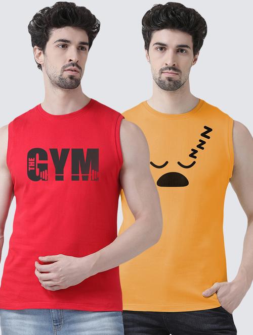 men pack of 2 sleeveless t-shirt - 17390077 - Very Small Image - 1