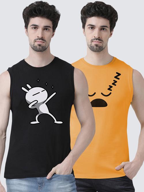 men pack of 2 sleeveless t-shirt - 17390088 - Very Small Image - 1