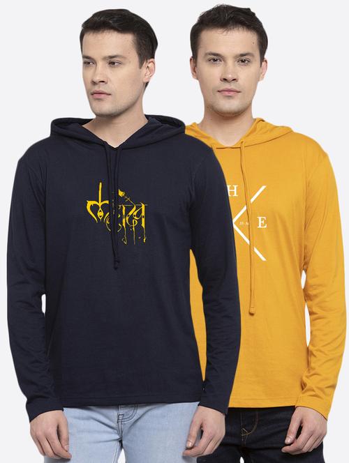 men pack of 2 hooded t-shirt - 17390276 - Very Small Image - 1