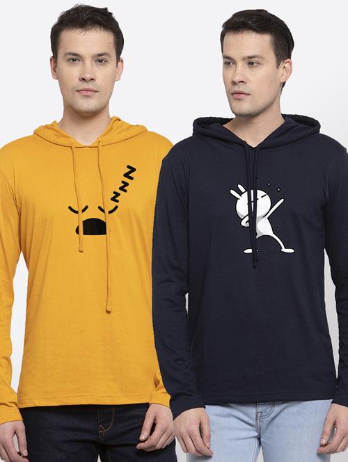 multi colored printed t-shirts combo - 17390434 - Very Small Image - 1