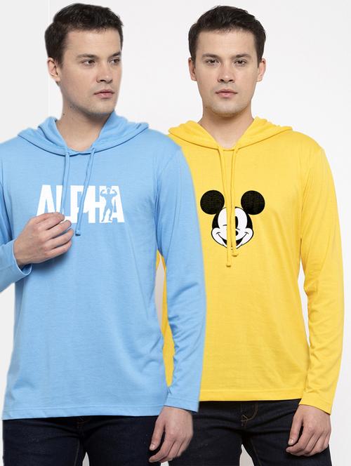 multi colored printed t-shirts combo - 17390537 - Very Small Image - 1