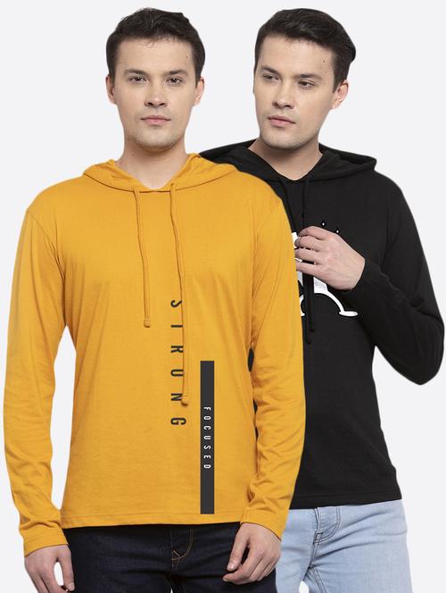 men pack of 2 printed t-shirt combos - 17390686 - Very Small Image - 1