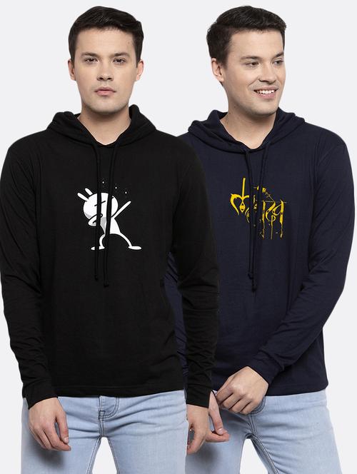 men pack of 2 hooded t-shirt - 17390974 - Very Small Image - 1