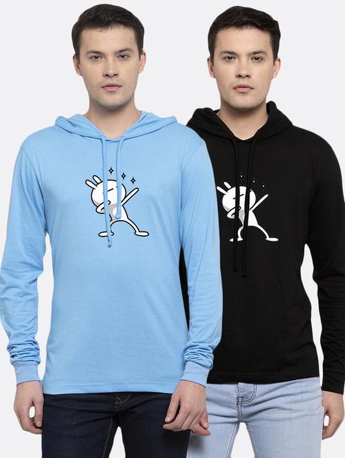 men pack of 2 printed t-shirt combos - 17391276 - Very Small Image - 1