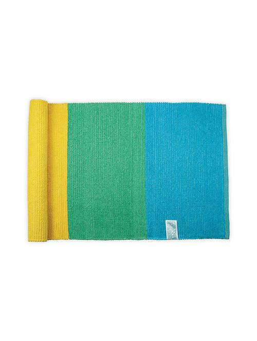  multipurpose cotton anti skid washable mat with free cotton carry bag - 17391323 - Very Small Image - 1