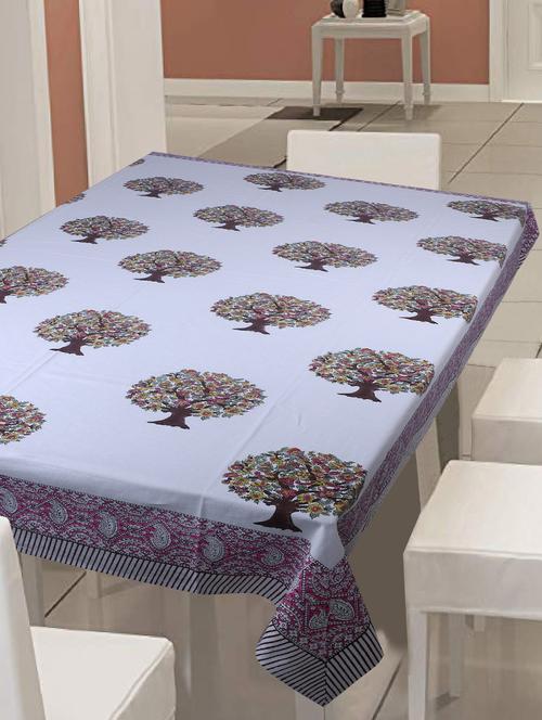  heavy thick cotton canvas block printed table cloth cover - 17391495 - Very Small Image - 1