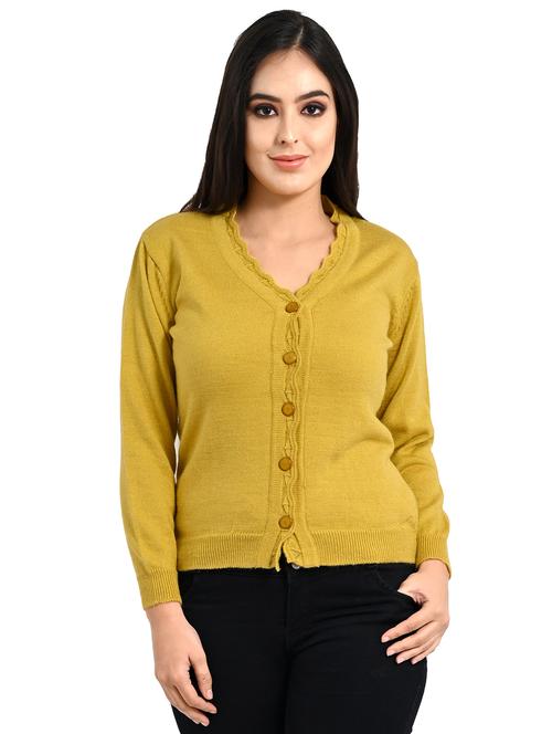 v-neck acrylic wool cardigan - 17391941 - Very Small Image - 1