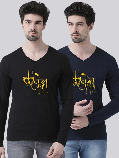 multi colored printed t-shirts combo  - 17392169 - Very Small Image - 1