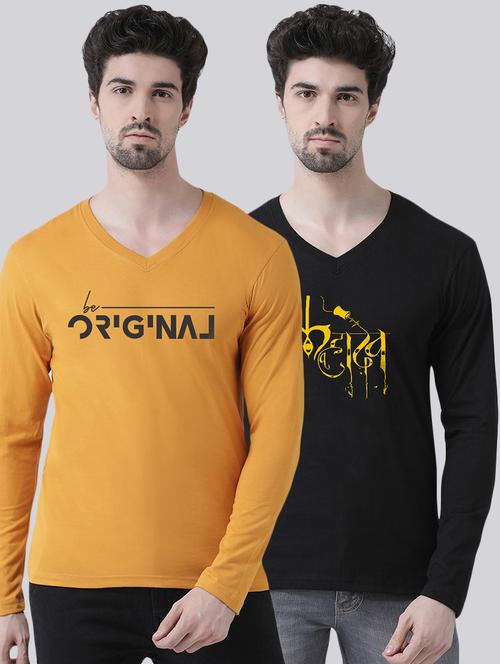 multi colored printed t-shirts combo  - 17392176 - Very Small Image - 1