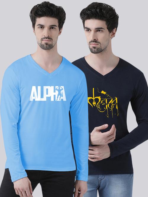 multi colored printed t-shirts combo  - 17392227 - Very Small Image - 1