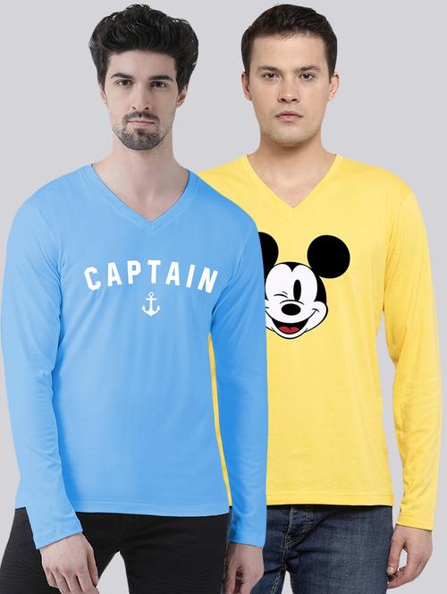 multi colored printed t-shirts combo  - 17392247 - Very Small Image - 1