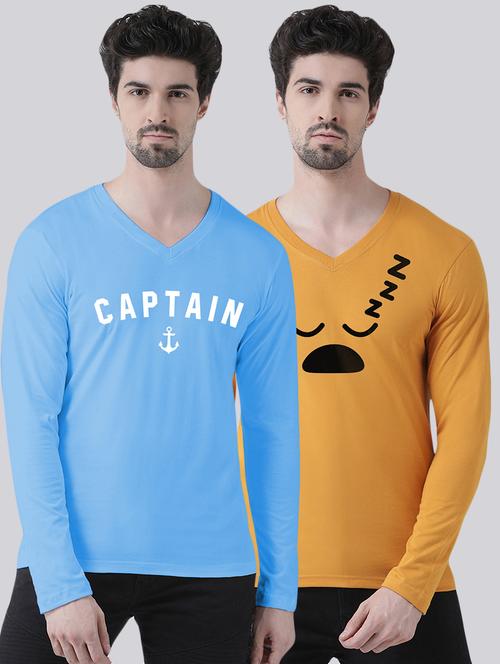 multi colored printed t-shirts combo - 17392309 - Very Small Image - 1
