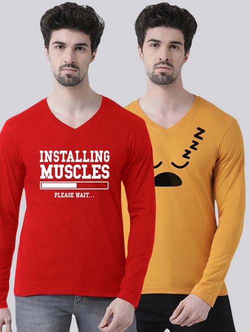 multi colored printed t-shirts combo - 17392311 - Very Small Image - 1