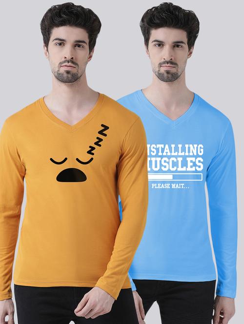 multi colored printed t-shirts combo - 17392312 - Very Small Image - 1