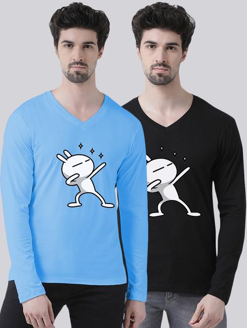 multi colored printed t-shirts combo - 17392338 - Very Small Image - 1
