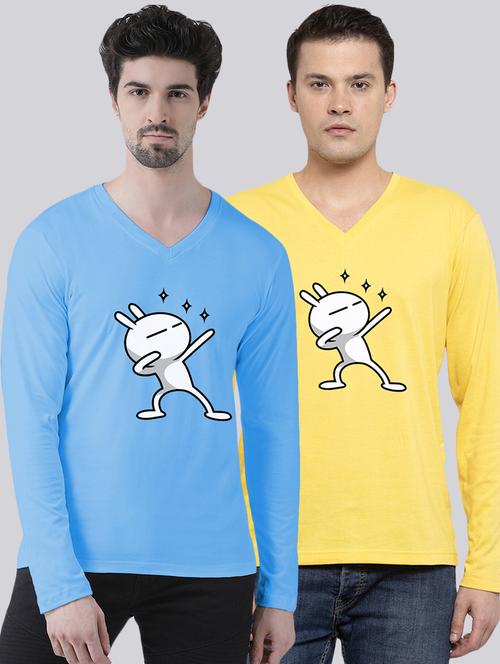 multi colored printed t-shirts combo - 17392362 - Very Small Image - 1