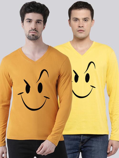 multi colored printed t-shirts combo - 17392365 - Very Small Image - 1