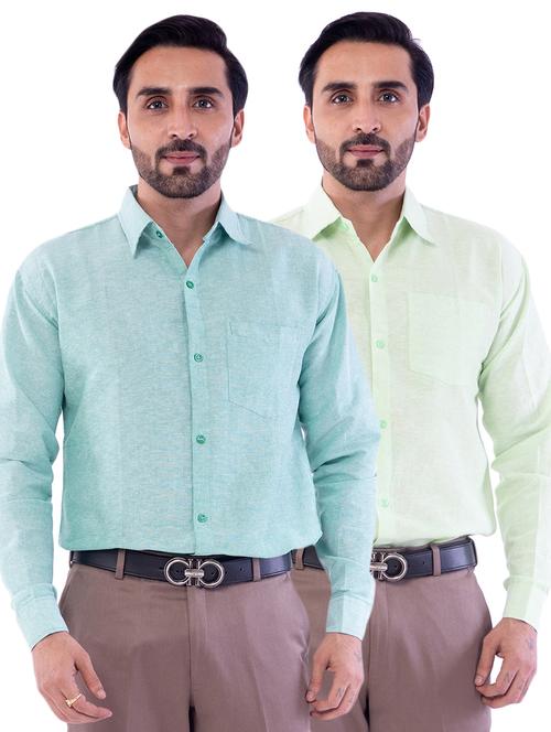 mens solids formal shirt - 17392400 - Very Small Image - 1