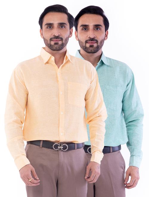 mens solids formal shirt - 17392455 - Very Small Image - 1