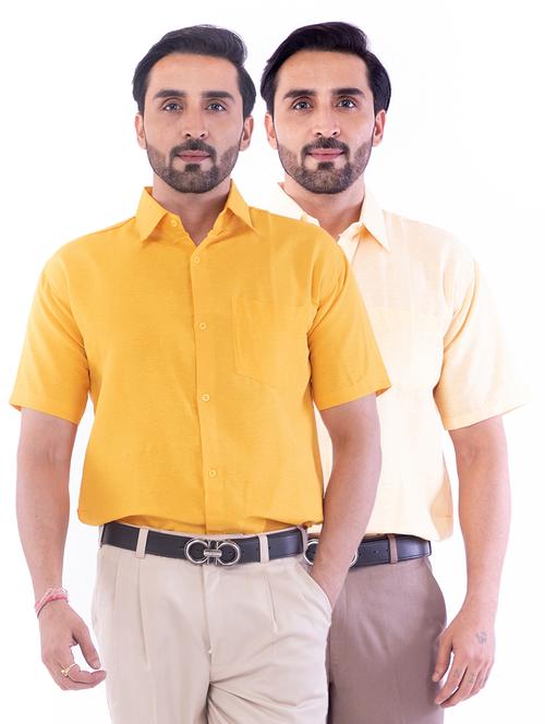 mens solids formal shirt - 17392457 - Very Small Image - 1