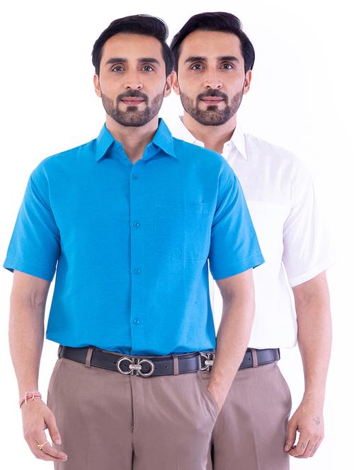 mens solids formal shirt - 17392463 - Very Small Image - 1