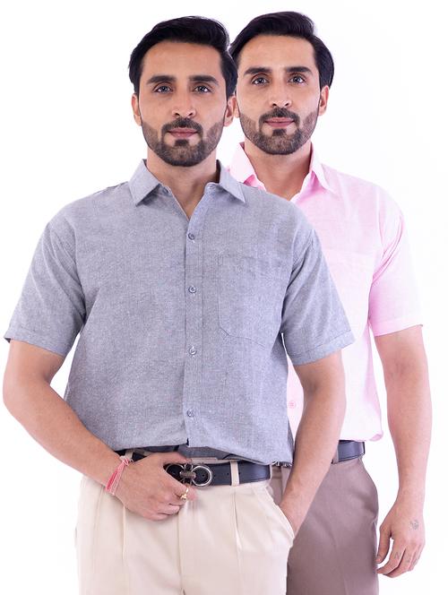 mens solids formal shirt - 17392480 - Very Small Image - 1