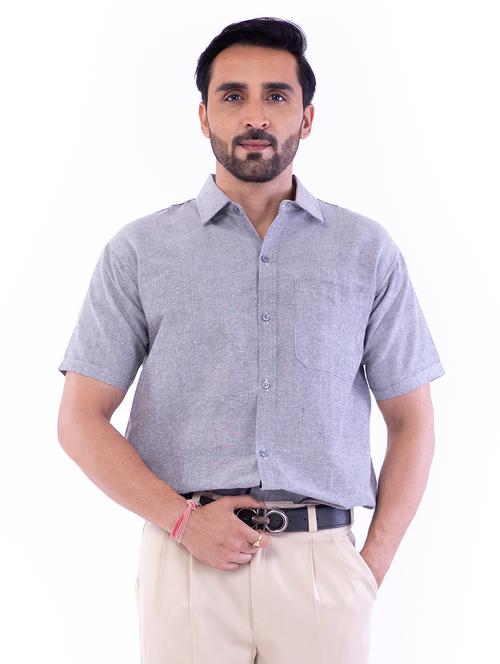 mens solids formal shirt - 17392511 - Very Small Image - 1