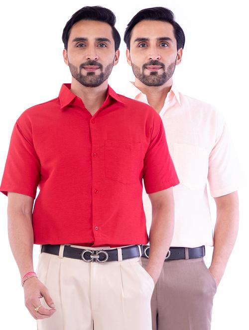 mens solids formal shirt - 17392521 - Very Small Image - 1