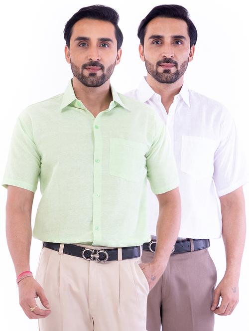 mens solids formal shirt - 17392536 - Very Small Image - 1