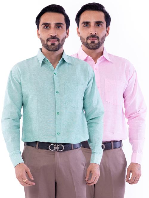 mens solids formal shirt - 17392598 - Very Small Image - 1