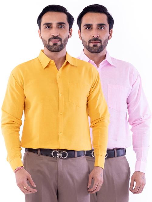 mens solids formal shirt - 17392608 - Very Small Image - 1