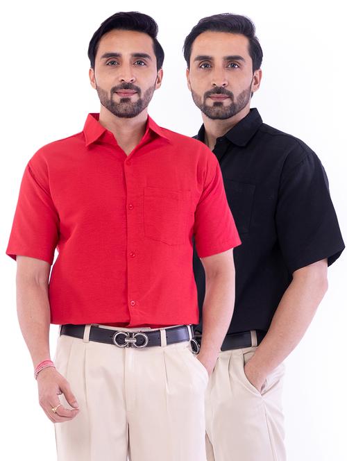 mens solids formal shirt - 17392630 - Very Small Image - 1