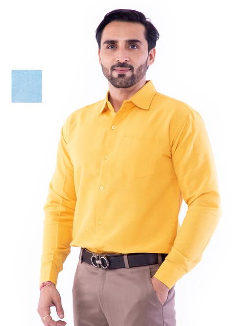 mens solid casual shirt - 17392738 - Very Small Image - 1