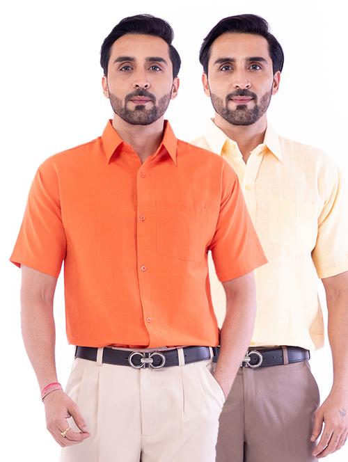 mens solids formal shirt - 17392895 - Very Small Image - 1