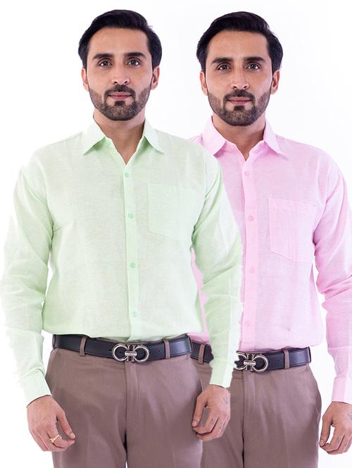 mens solids formal shirt - 17392904 - Very Small Image - 1