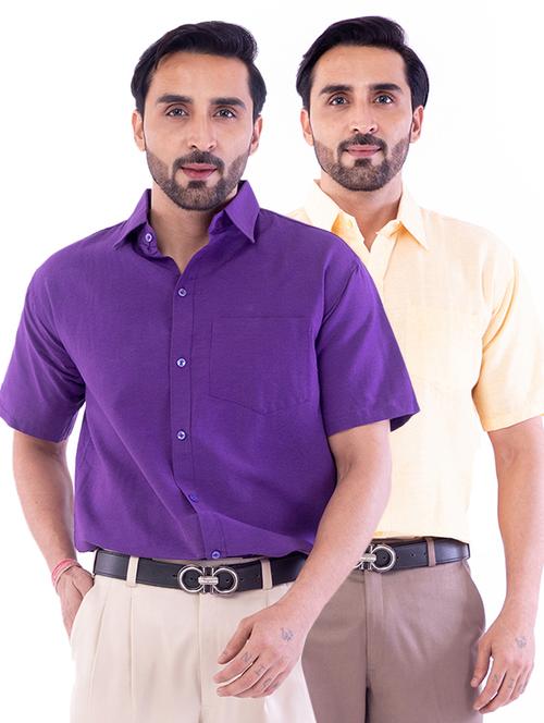 mens solids formal shirt - 17392929 - Very Small Image - 1