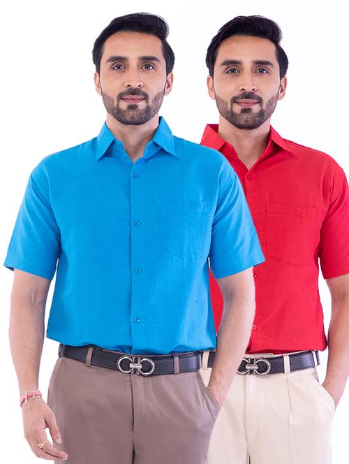 mens solids formal shirt - 17392977 - Very Small Image - 1