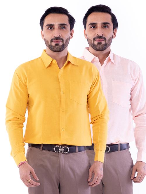 mens solid casual shirt - 17393021 - Very Small Image - 1