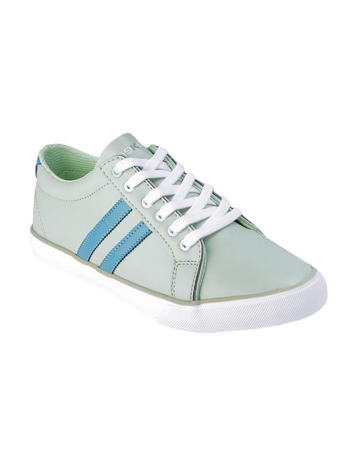 green synthetic laceup casual shoes - 17393794 - Very Small Image - 1